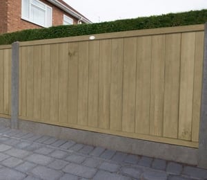Forest Vertical Tongue And Groove 6 x 3 ft Fence Panel