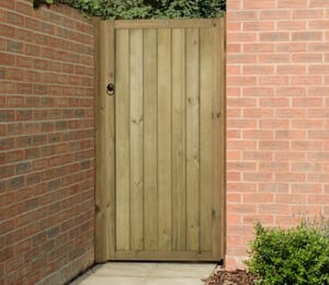 Forest Vertical Tongue & Groove 3 x 6 ft Wooden Gate