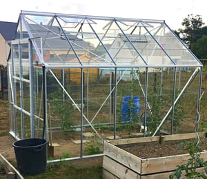 Grand 8 x 12 ft Silver Greenhouse Package