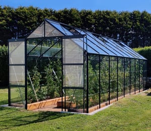 Grand 8 x 18 ft Green Greenhouse Package