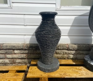 Granite Vase Water Sculpture