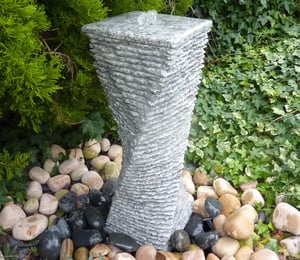Grey Twisted 80cm Feature