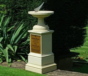 Haddonstone Memorial Classic Sundial with Plaque