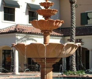 Haddonstone Quadruple Lotus Bowl Fountain