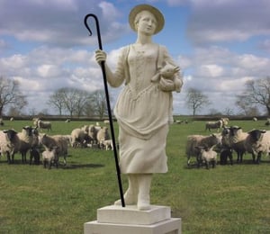 Haddonstone Shepherdess Statue