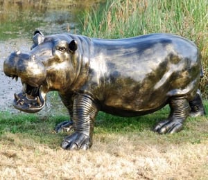 Hippo Garden Ornament