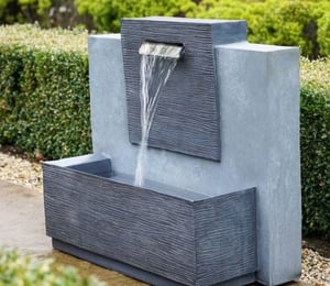 Ivyline Large Outdoor Contemporary Water Feature 