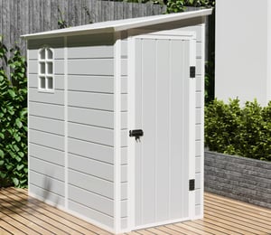 Jasmine 4 x 6 ft Plastic Lean To Shed