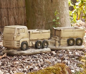 Lorry and Trailer Garden Ornament