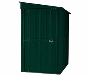 Lotus 4 x 8 ft Solid Green Lean To Metal Shed