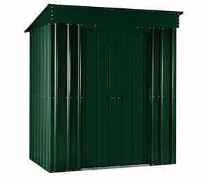 Lotus 6 x 4 ft Solid Green Pent Metal Shed