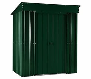 Lotus 8 x 4 ft Solid Green Pent Metal Shed