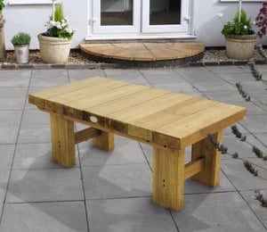 Forest Low Level Sleeper 1.2m Table