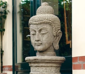 Lucas Stone Buddha Head Ornament