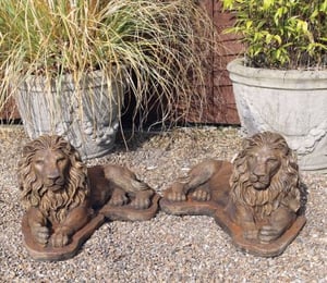 Lucas Stone Chatsworth Lions Ornament