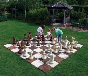 Lucas Stone Chess Set with Board