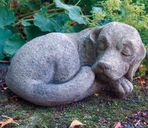 Lucas Stone Dog Nap Ornament