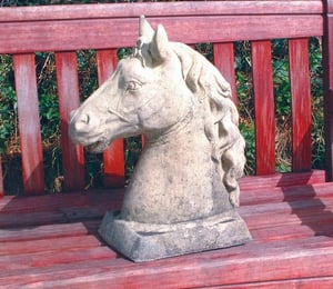 Lucas Stone Horse's Head Ornament