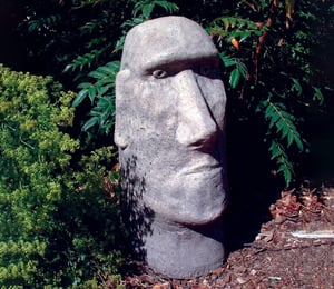 Lucas Stone Moai Head Ornament