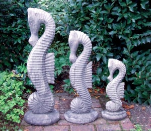 Lucas Stone Set of 3 Seahorse Ornaments