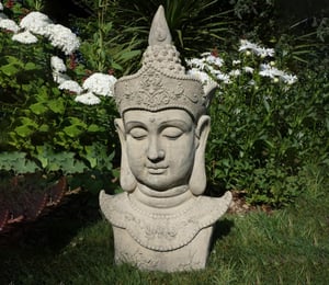 Lucas Stone Thai Buddha Head Ornament