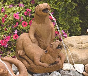 Massarelli Otter Couple Pond Spitter