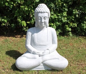 Meditating Granite 55cm Buddha Statue