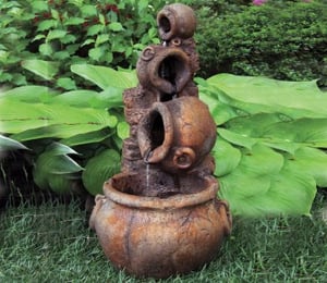 Massarelli One Piece Spilling Urn Cast Stone Fountain