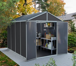 Palram Canopia Rubicon 8 x 10 ft Polycarbonate Shed