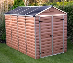 Palram Canopia Skylight Amber 6 x 10 ft Polycarbonate Shed