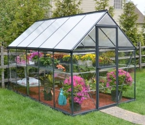 Palram Canopia Hybrid 6 x 10 ft Grey Greenhouse