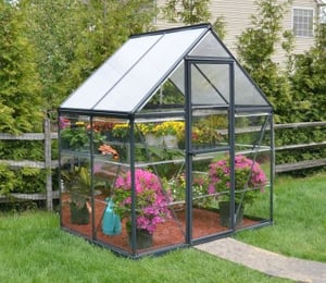 Palram Canopia Hybrid 6 x 4 ft Grey Greenhouse