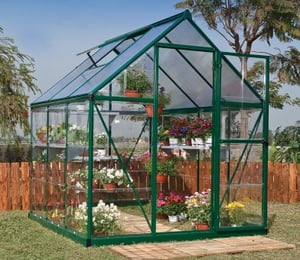Palram Canopia Hybrid 6 x 6 ft Green Greenhouse
