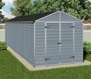 Palram Canopia Skylight Anthracite 8 x 20 ft Polycarbonate Shed