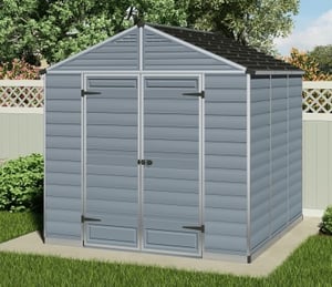 Palram Canopia Skylight Anthracite 8 x 8 ft Polycarbonate Shed
