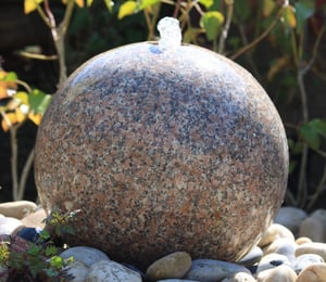 Polished Granite 40cm Pink Sphere Feature