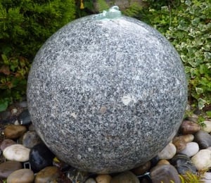 Polished Granite 60cm Grey Sphere Feature