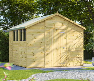 Power 10 x 10 ft Premium Apex Shed