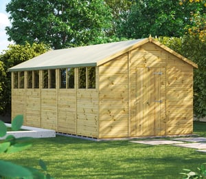 Power 10 x 20 ft Premium Apex Shed