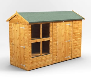 Power 10 x 4 ft Apex Potting Combi Shed