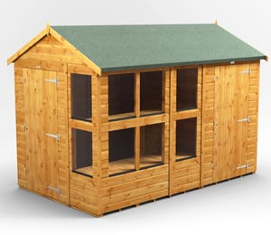 Power 10 x 6 ft Apex Potting Combi Shed