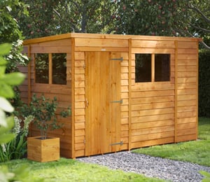 Power 10 x 6 ft Overlap Pent Shed