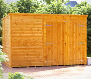 Power 10 x 6 ft Pent Storage Shed