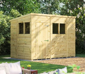 Power 10 x 6 ft Premium Pent Shed