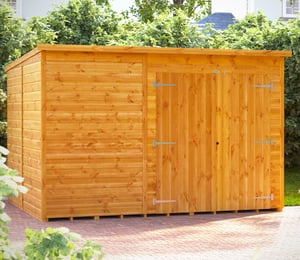 Power 10 x 8 ft Pent Storage Shed