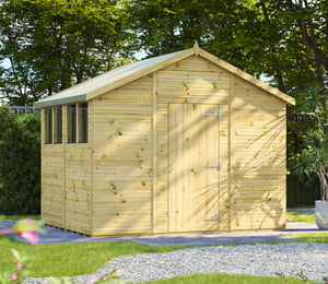 Power 10 x 8 ft Premium Apex Shed