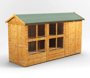 Power 12 x 4 ft Apex Potting Combi Shed