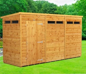 Power 12 x 4 ft Security Pent Shed