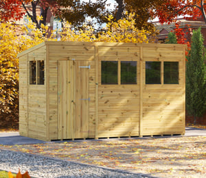 Power 12 x 6 ft Premium Pent Shed