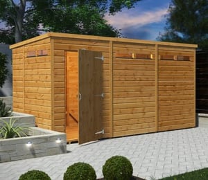 Power 12 x 6 ft Security Pent Shed